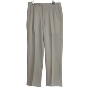VTG Evan Picone Men 34/29 Taupe Cuffed Dress Pants